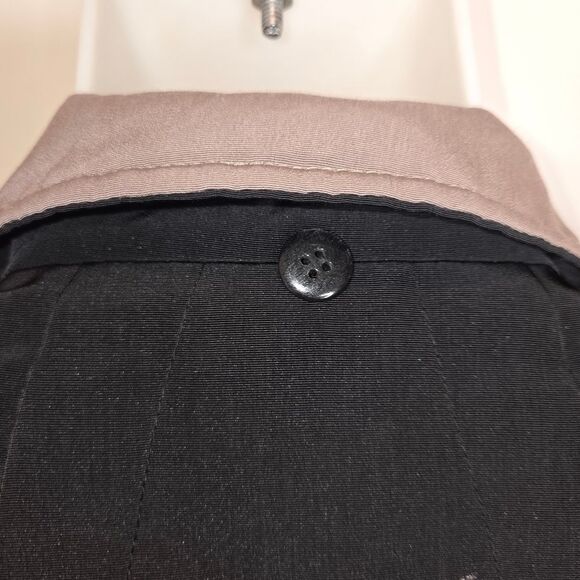 Fleet street womens black hooded rain coat soft shell jacket Coat size PM Petite - Picture 10 of 14